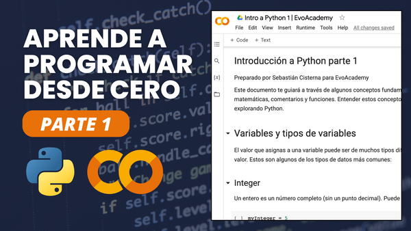 Aprende a programar en Python desde cero con Google Colab - parte 1. Variables y operaciones
